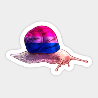 Bisexual Snail Sticker